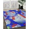 thumbnail image 2 of Ahgly Company Indoor Rectangle Patterned Blue Gray Novelty Area Rugs, 5' x 8', 2 of 6