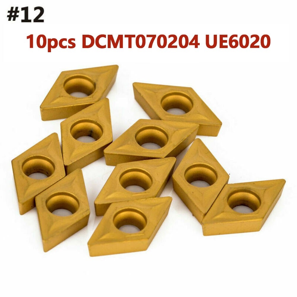 Lot De 10 Inserts Carbure CNC CCMT060204 VP15TF - Pour Tournage Acier Et Inox