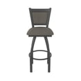 thumbnail image 5 of 870 Hadleigh 30" Swivel Bar Stool with Pewter Finish and Graph Chalice Seat and Back, 5 of 5