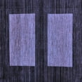 thumbnail image 1 of Ahgly Company Machine Washable Indoor Square Abstract Blue Modern Area Rugs, 3' Square, 1 of 4