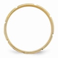 thumbnail image 2 of 14k Yellow Gold 6mm Heavyweight Comfort Fit Brushed/Polished Beveled Edge with Dots Wedding Band Size 13 YB107H, 2 of 3