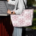 thumbnail image 7 of Pofeuu Christmas Snowflakes Print Beach Bag,Waterproof Sandproof Beach Tote Bag, Large Capacity Foldable Beach Bags for Women, 7 of 7