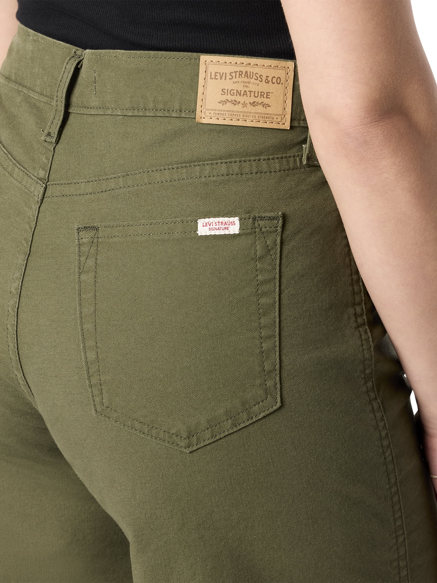 Levi Strauss Signature Women's and Women's Plus Vintage Wide Leg Crop Jeans