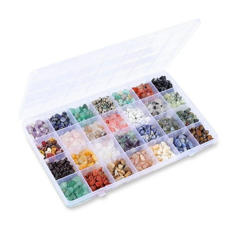 

Amaiiu Irregular Stone Beads DIY Crafts Fashion Jewellery Chip Making Kit Presents Handicrafts Stones for Rings Earring Necklace