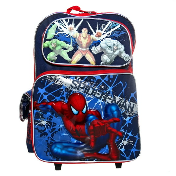 Ruz Spider-Man 16" inches Rolling Backpack New with Tags