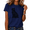 2-Navy blue, variant on Cozymy Women's Trendy Dog Graphic Tees Short Sleeve Crewneck T-Shirts Cute Line Art Animal Print Casual Everyday Summer Tops