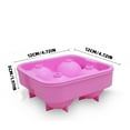 thumbnail image 3 of JOGZMZ Silicone 4-Ball Ice Tray Ice Ball Special Ice Ball For Bartending Pink, 3 of 9