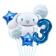 thumbnail image 4 of 6 uds dibujos animados Sanrio lindo Kuromi My Melody Cinnamoroll globo de aluminio juego de números de 32 pulgadas juguetes decorativos para fiesta de cumpleaños para niños, 4 of 5