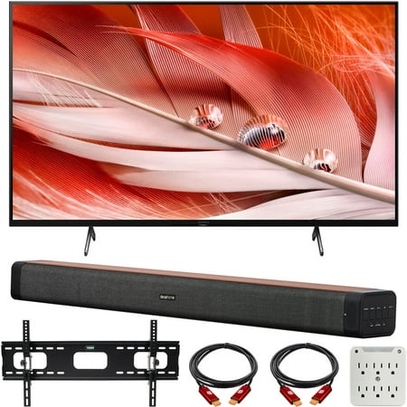 Sony XR65X90J 65-inch X90J 4K Ultra HD Full Array LED Smart TV (2021 Model) ,Deco Home 60W 2.0 Channel Soundbar, 37"-100" TV