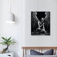 thumbnail image 4 of ONETECH  Black And White Angel Wings Poster Art Abstract Gothic Fallen Angel Canvas Painting Posters And Prints Wall Art Pictures for Living Room Bedroom Decor, 4 of 5