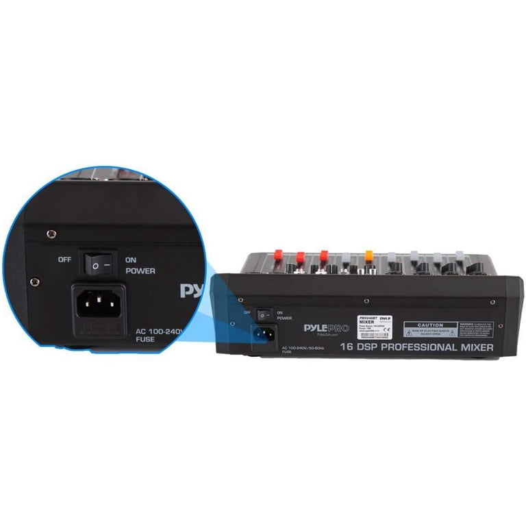 Pyle 4-Channel Bluetooth DJ Mixer with USB, Black photo 5