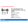 thumbnail image 2 of Front Left Stabilizer Bar Link - Compatible with 2008 - 2016 LS600h 2009 2010 2011 2012 2013 2014 2015, 2 of 2
