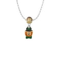 thumbnail image 2 of Delight Jewelry Silvertone Small Leprechaun with Bow Tie Mia Monkey Charm Necklace, 2 of 4