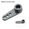 thumbnail image 4 of Aluminum Alloy 25T Steering Servo Single Arm Horn Deep Grey for RC Car/Boat/Airplane Boat Accessories 3 Pcs, 4 of 6