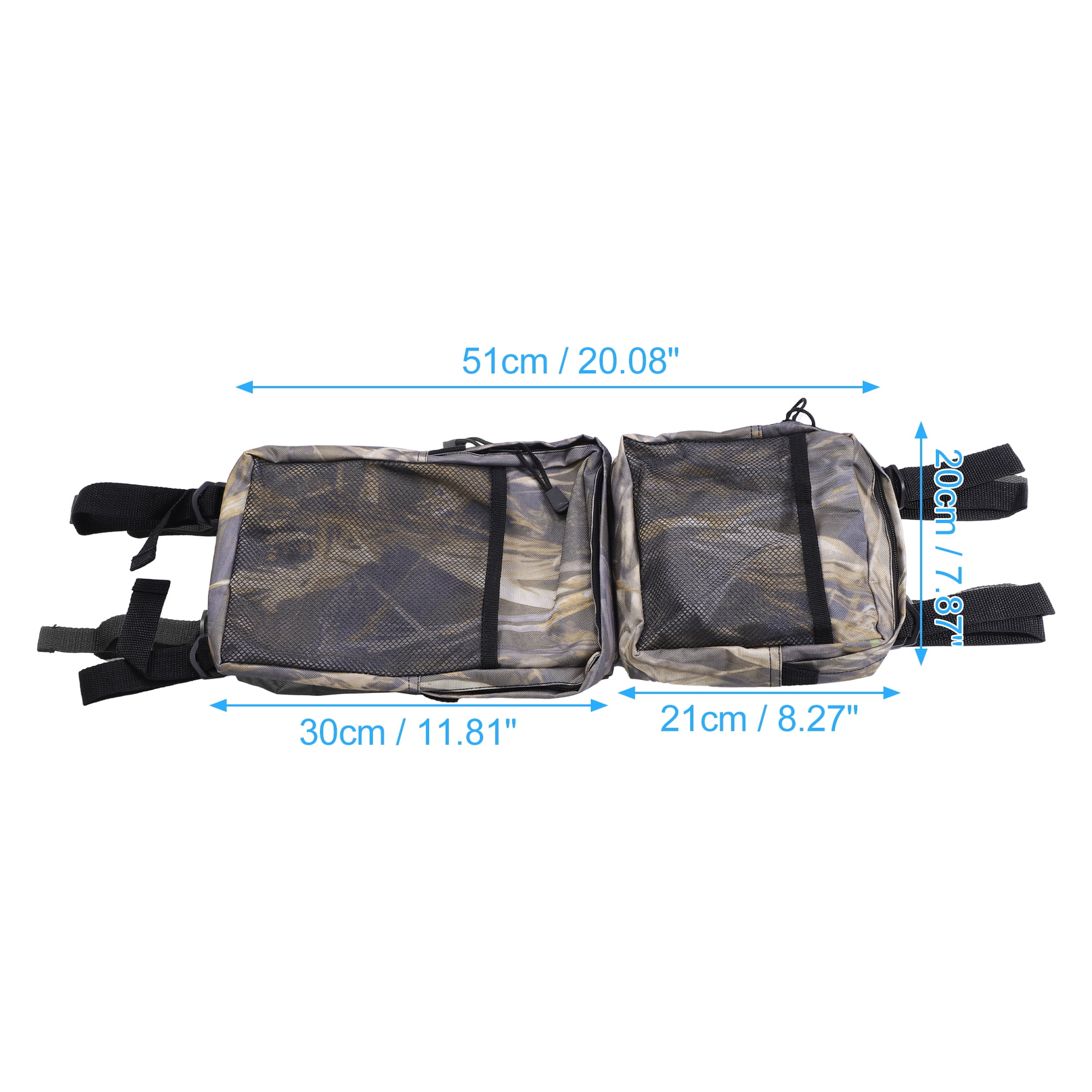 Unique Bargains 2-Pack Camouflage ATV Fender Cargo Storage Bags for Polaris for Yamaha