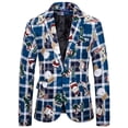 thumbnail image 1 of Chaquetas de Chaqueta de Navidad Para Hombres Estampado Slim Fit Abrigo de Traje Casual de Un Solo Pecho Odeerbi  ODB207407, 1 of 4