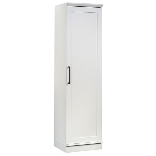 Pemberly Row Garde-Manger Transitionnel à Porte Simple en Bois d'Ingénierie, Blanc