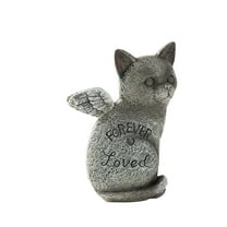 Pet Memorial Stone Resin Keepsake, Garden & Home Ornament for Dogs and Cats – Outdoor Marker for Lasting Memories