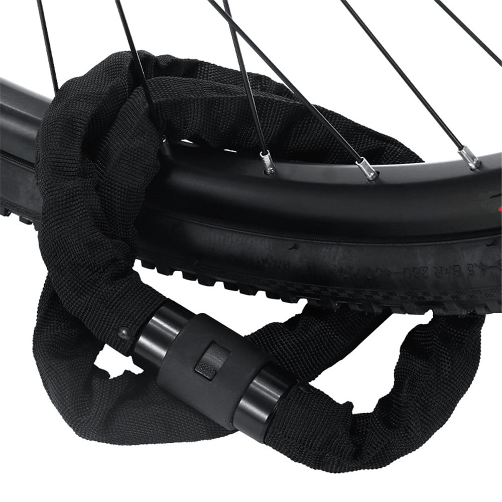 Bike Chain Lock 0.6m Heavy Duty Motorcycle Chain Locks Thick Anti-Theft Security Bicycle Lock with 2 Keys for Mountain Road Electric Bike, Motorcycles, Scooter, Door, Gates