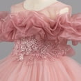 thumbnail image 4 of Delliss Girl Tutu Dress Tulle Ruffles Wedding Party Evening Layered Tutu Dresses Birthday Princess Dress 3-11Y, 4 of 6