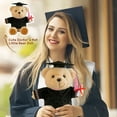thumbnail image 3 of Graduation Plush Teddy Bear - Brown Stuffed Animal With Graduation Cap Graduation Gift, 3 of 6