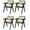 Black, variant on Kithkasa Rattan Dining Chairs Set of 2, Modern Mid Century Dining Chairs with Arms for Bedroom, Living Room, Reading Room, Walnut Wood