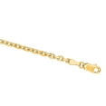 thumbnail image 2 of JewelStop 18K Yellow Gold Diamond Cut/ Textured Finish 2.6mm Cable Chain with Lobster Clasp - 24", 2 of 5