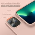 thumbnail image 3 of Silicone Case for iPhone 13 Pro - Shock Absorbent- Liquid silicone case Compatible with iPhone 13 Pro (6.1 inch) Rose Gold Color, 3 of 7