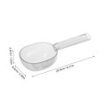 thumbnail image 2 of SHOWERORO Plastic Serving Spoons Long Handle Transparent for Cooking Non Stick 1Set, 2 of 8