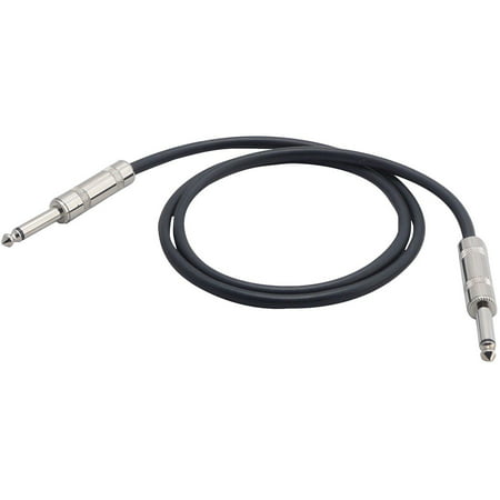 Pyle PCBLG7F1 Audio Cable - for Audio Device, Guitar, Speaker - 1 ft - 1 x 6.35mm Male Audio - 1 x 6.35mm Male