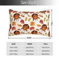 thumbnail image 2 of Yiaed Thanksgiving Turkey Leaves Print Brushed Microfiber Envelope Pillowcases, Standard,Envelope Closure Pillow Cases(No pillow core)-20"x30", 2 of 6