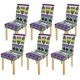 thumbnail image 1 of Funda Protectora para silla ABPHQTO con Búhos Divertidos geométricos Juego de 6, 1 of 4