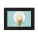 thumbnail image 1 of Crema blanca paletas helados Marco de Fotos de escritorio imagen Arte Negro Pintura 5x7 pulgadas, 1 of 4