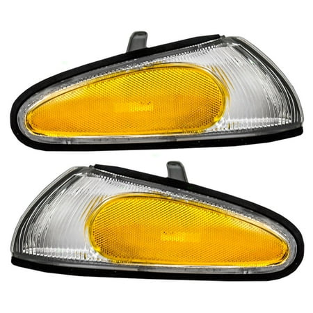 Side Marker Corner (Driver and Passenger Park Signal Side Corner Marker Lights Lamps Replacement for Mitsubishi Eagle MB861295)
