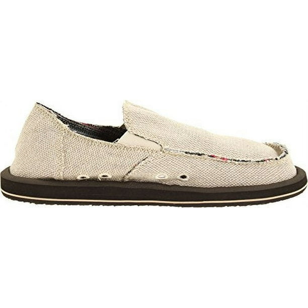 Sanuk Hemp Men's Sidewalk Surfers Lifestyle Footwear - Natural/Size 13 