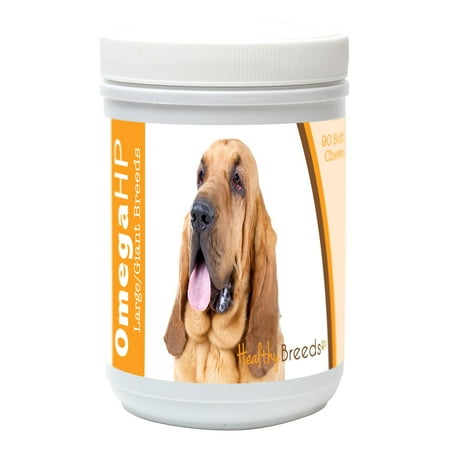 UPC: 0840235102779 | Healthy Breeds Bloodhound Omega HP Fatty Acid Skin and Coat Support Soft Chews