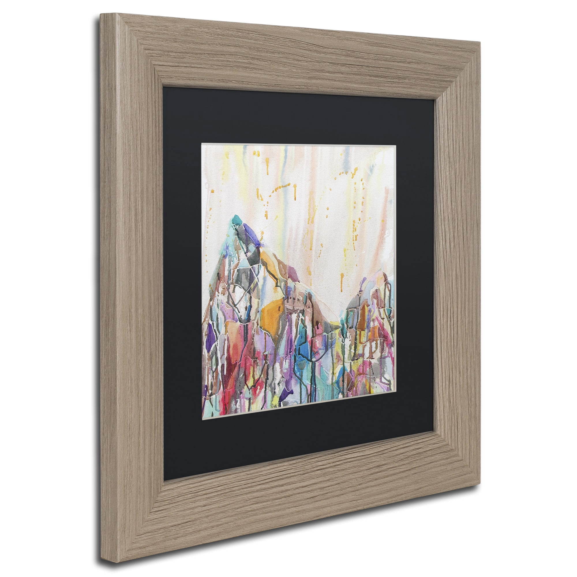 Trademark Fine Art "Mercedario" Canvas Art by Lauren Moss Black Matte, Birch Frame