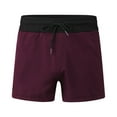 thumbnail image 4 of LEEy-World Shorts for Men Mens Tapered Workout Running Shorts, Jogger Training Sweatpants Slim Fit with Zip Pockets Purple,L, 4 of 5