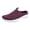 Purple, variant on Women's Knit Loafers Slip on 2026 Comfortable Backless Mesh Mules Sneakers Lightweight Walking Shoes Gray Size 8