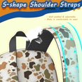 thumbnail image 3 of 17 Inch Lightweight Backpack,PVC Waterproof Oxford Fabric, Ergonomically Designed, with Large Capacity, Camouflage Print, 3 of 5