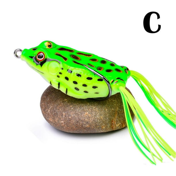 Large Frog Topwater Soft Fishing Frogs Lure Bait Bass 13g 6cW8 I4T1