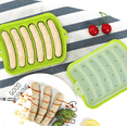 thumbnail image 2 of Sausage Mold Silicone Hot Dog Mold Sausage Mold Hot Dog Baking Mold DIY Sausage Mold Hot Dog Silicone Mold with 6 Holes Silicone Sausage Molds With Lids for Oven and Microwave Cooking Fridge, 2 of 6