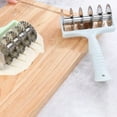 thumbnail image 2 of Rolling Dough Cutter Reusable Easy Use Stainless Steel Pie Noodle Bread Slicer for Kitchen, 2 of 6