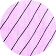 thumbnail image 1 of Ahgly Company Indoor Round Solid Purple Modern Area Rugs, 4' Round, 1 of 4