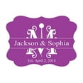thumbnail image 1 of 100 PCS Personalized Wedding Favor Gift Paper Tags Custom Made Hang Tags, 1 of 1