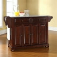 thumbnail image 2 of Pemberly Row Solid Granite Top Mahogany Kitchen Island, 2 of 6