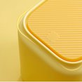 thumbnail image 1 of Organizador Creative Table Cubo de basura Presione la tapa con tapa Cubo de basura para el hogar (Amarillo) Likrtyny Libre de BPA, 1 of 9