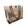thumbnail image 1 of Conjunto de dos bolsos para mujer, niña, transparente, con cadena, bandolera, bolso de mano, buena seguridad, bolsos de mensajero cruzados de PU Speravity  BB5465-04, 1 of 2
