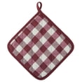 thumbnail image 3 of Traditional Elegance Buffalo Check Pot Holder - Burgundy - Set of Two, 3 of 3