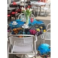 thumbnail image 6 of Outdoor Table Cloth with Umbrella Hole and Zipper, Turtle Waterproof Round Tablecloth 60 Inch, Blue Ocean Sea Shark Coral Cartoon Fish Summer Washable Table Cover for Outside Party Patio Picnic, 6 of 6